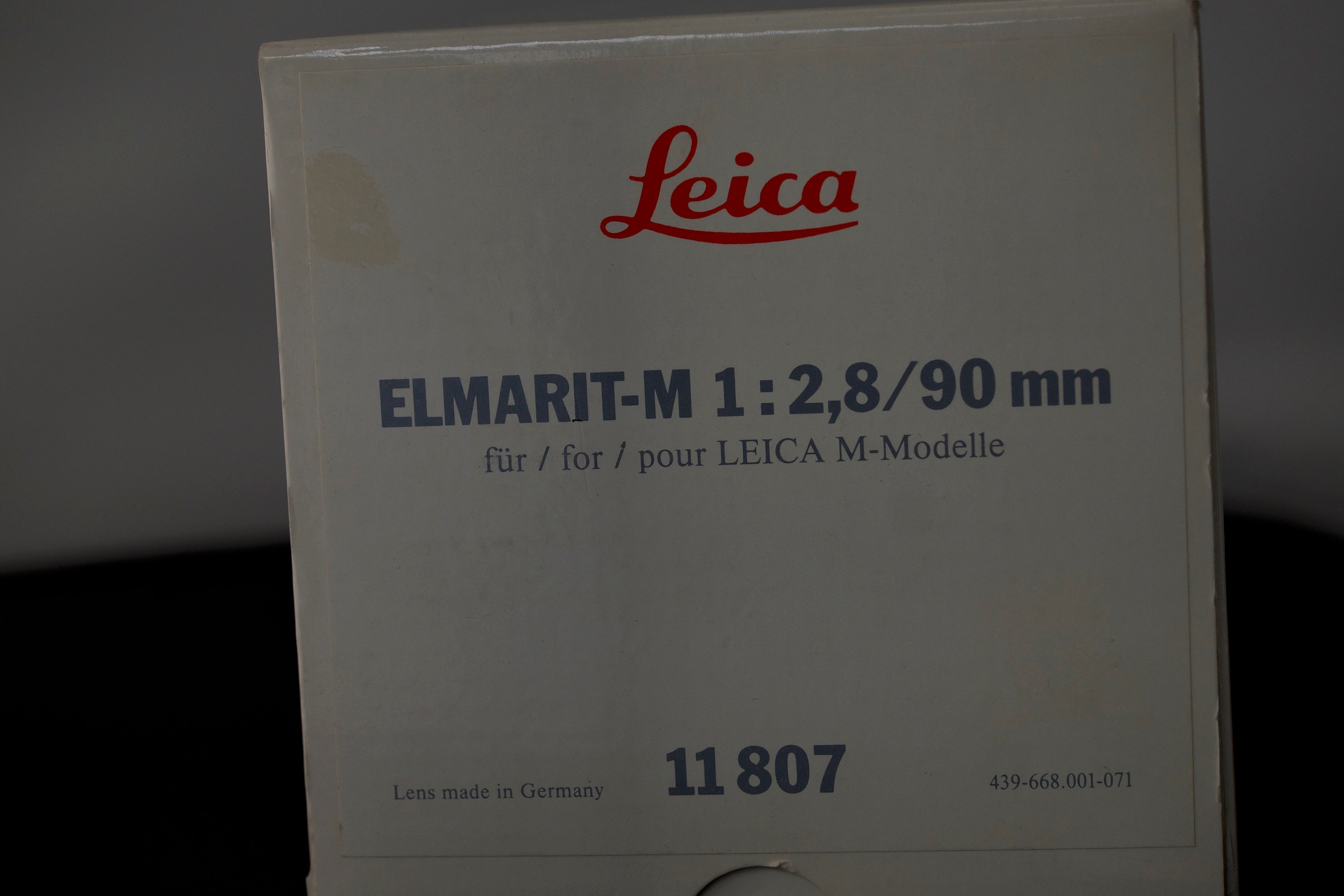 Pre-Owned Leica Elmarit M90mm F/2.8 Black 11807