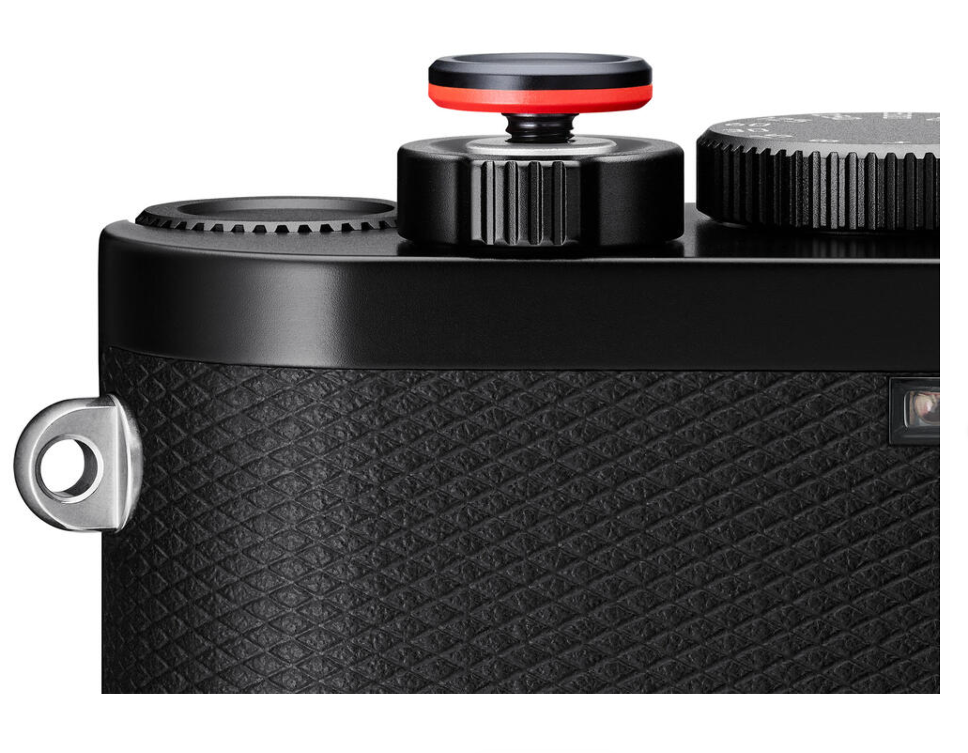 Soft Release Button, Aluminum, Black