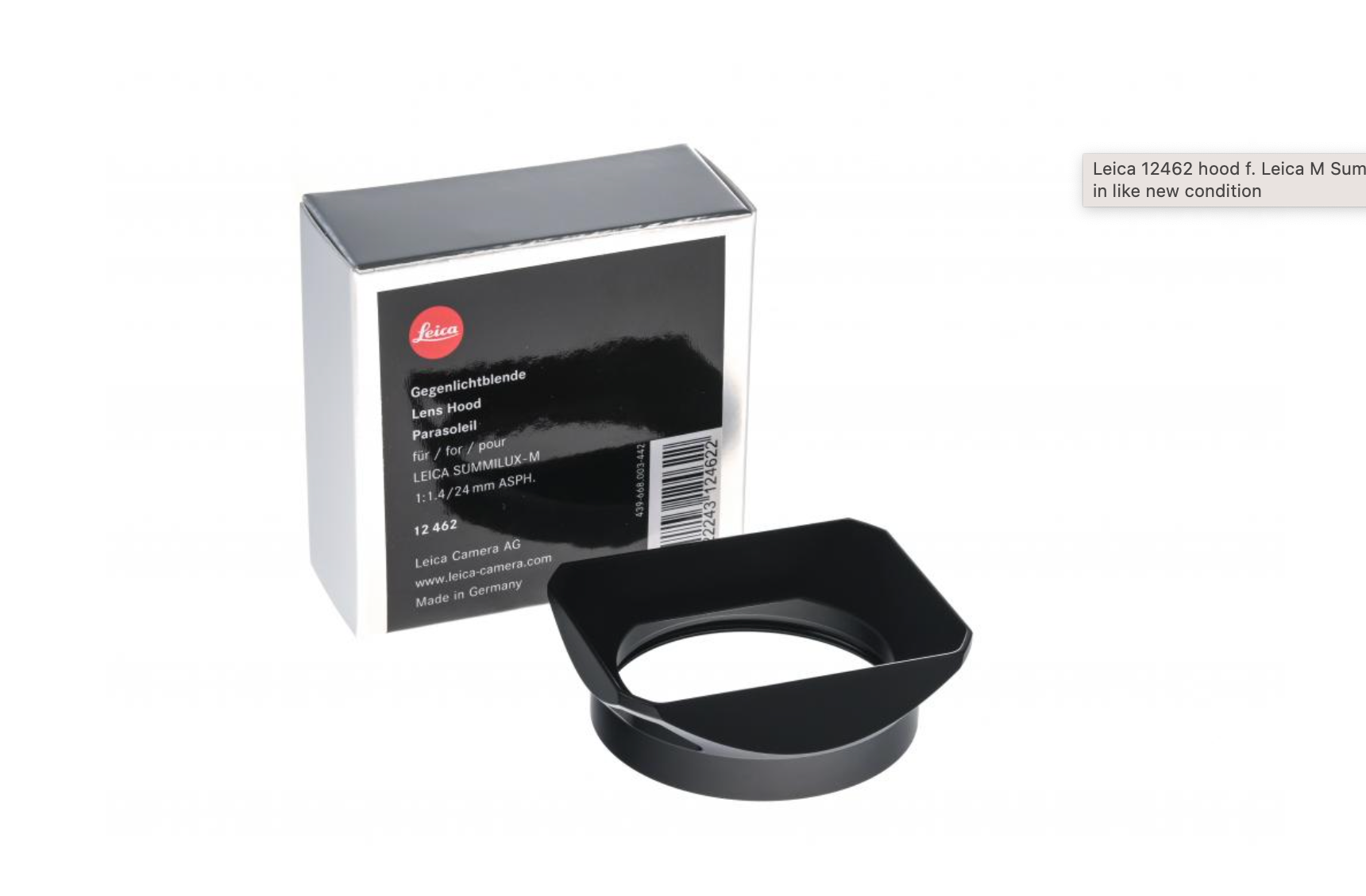 Leica Hood for M Summilux-M 24mm f/1.4 lens